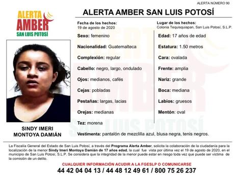Alerta Amber: Desaparece joven de 17 años en Tequis