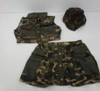 Falda Disfraz De Militar Mujer