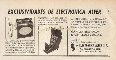 Radios, parlantes, antenas y consolas de Electrónica Alfer Radios, parlantes, antenas y consolas de Electrónica Alfer