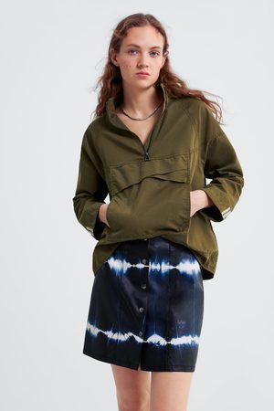 Falda Negra Polipiel Zara