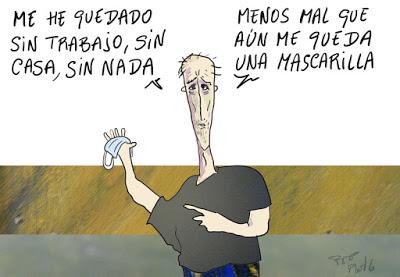 “Conspiranoides”, contra las mascarillas obligatorias. Y el rey emérito, anfitrión de MBZ, uno de los hombres más poderosos del mundo árabe.