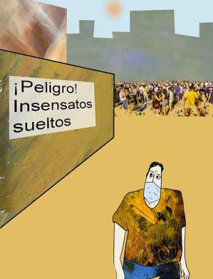 “Conspiranoides”, contra las mascarillas obligatorias. Y el rey emérito, anfitrión de MBZ, uno de los hombres más poderosos del mundo árabe.