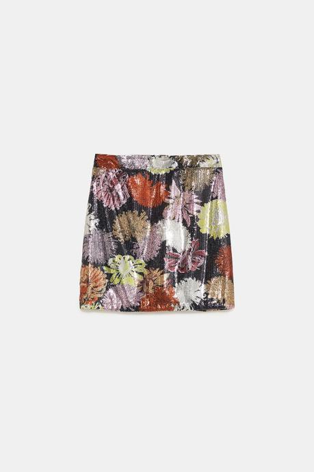 Falda De Lentejuelas De Colores