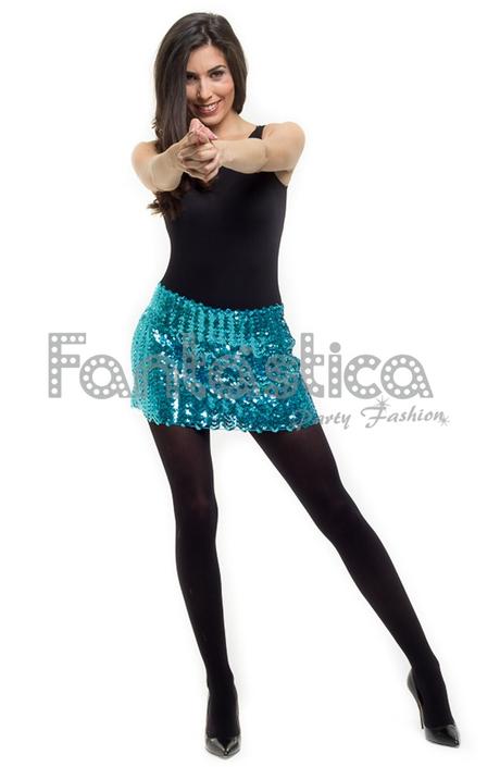 Falda De Lentejuelas De Colores