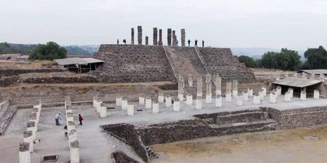 Piramide B en Tula, cultura Tolteca