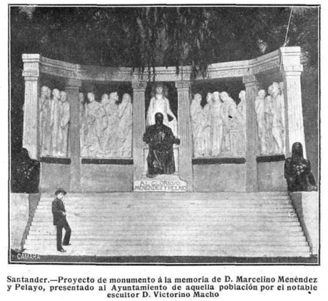 El monumento de Victorio Macho a Menéndez Pelayo que no fue