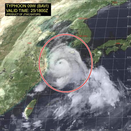 Península Corea Alerta Máxima tifón 