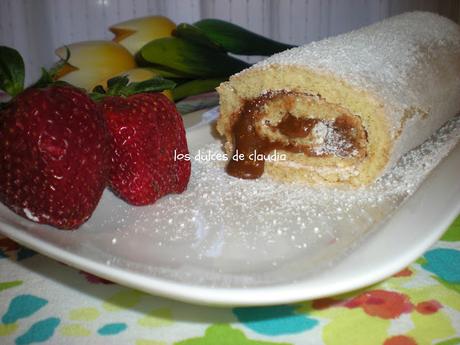 Pionono con dulce de leche