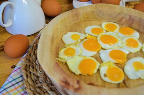 las delicias de mayte, como hacer huevos en miniatura, congelar huevos, huevos congelados, huevos congelados y fritos, huevos fritos, huevos fritos en miniatura, mini huevos,