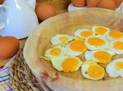 Huevos congelados (huevos fritos miniatura)