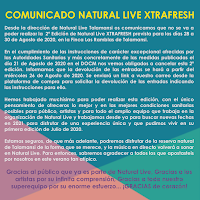 Cancelación Natural Live Xtrafresh 2020