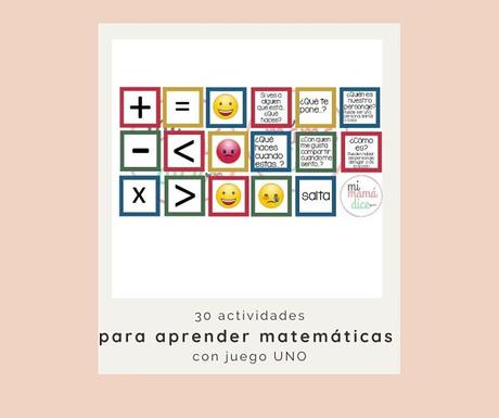 30 actividades para aprender matemáticas con juego UNO