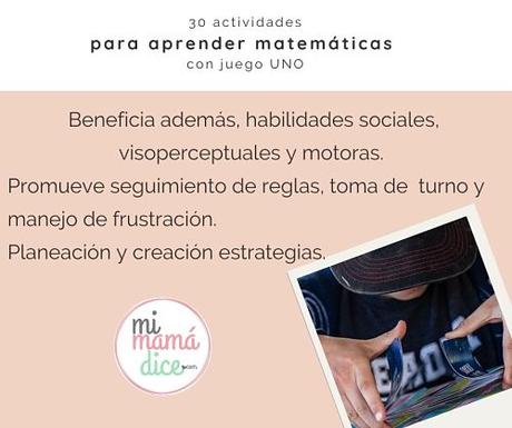 30 actividades para aprender matemáticas con juego UNO 30 actividades para aprender matemáticas con juego UNO