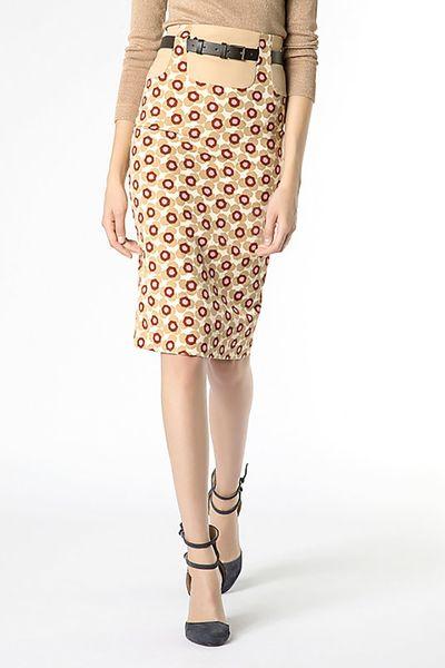 Falda Tubo Estampado Flores