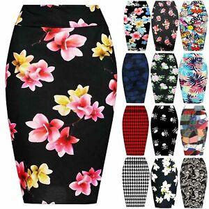 Falda Tubo Estampado Flores