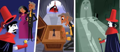 Doodle en Google sobre El conde de Montecristo