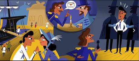 Doodle en Google sobre El conde de Montecristo