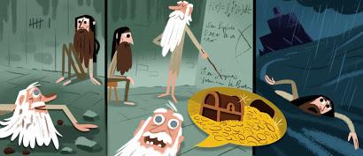 Doodle en Google sobre El conde de Montecristo