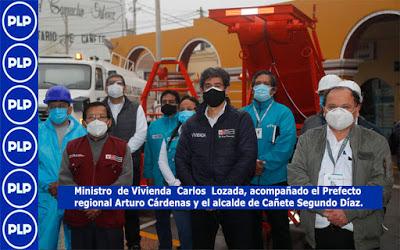 CAÑETE RECIBE MAQUINARIA Y EQUIPOS PARA REFORZAR SERVICIO DE SANEAMIENTO...