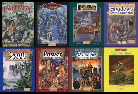 Dos packs solidarios de WFRP 1ª ed en favor de los niños enfermos