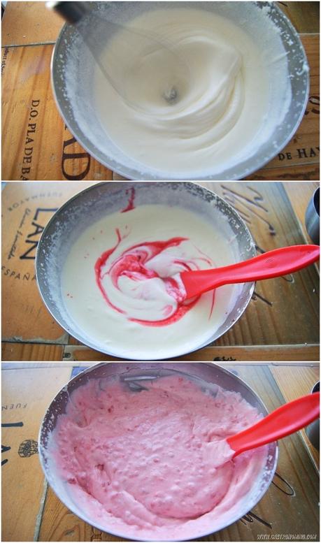Helado de frambuesa Helado de frambuesa