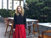 Falda Plisada Roja Outfit