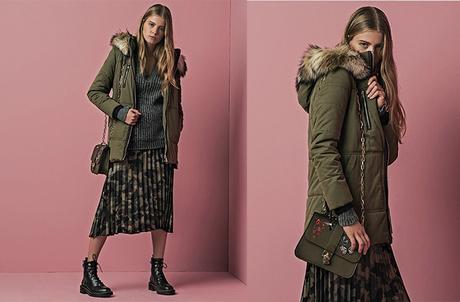 Falda Plisada Roja Stradivarius