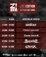 Horarios Z Live Rock Fest 2020 Lite Edition