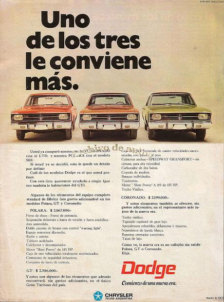 Coronado y GT, dos modelos de Chrysler Fevre Argentina