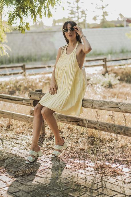 VESTIDO AMARILLO PLISADO - HAUL TENDENCIAS ZARA NUEVA TEMPORADA vestido amarillo