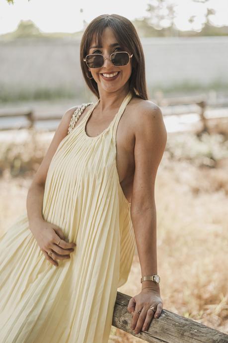 VESTIDO AMARILLO PLISADO - HAUL TENDENCIAS ZARA NUEVA TEMPORADA yellow dress