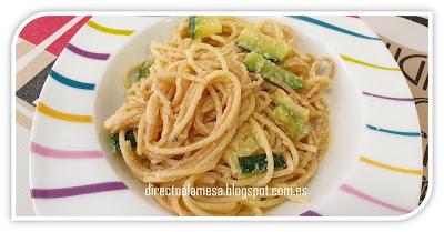 Carbonara de calabacín