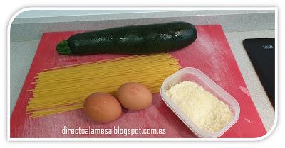 Carbonara de calabacín Carbonara de calabacín