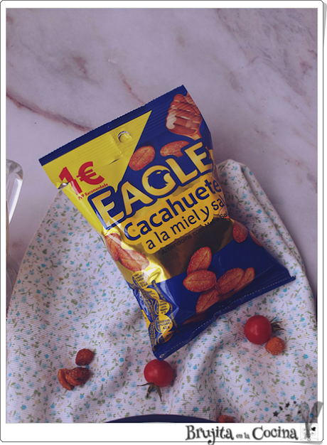 Ensalada calabacin con pollo y cacahuetes