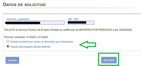 Como solicitar certificados al SEPE Online