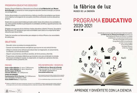 La Fábrica de Luz presenta su programa de actividades 20/21