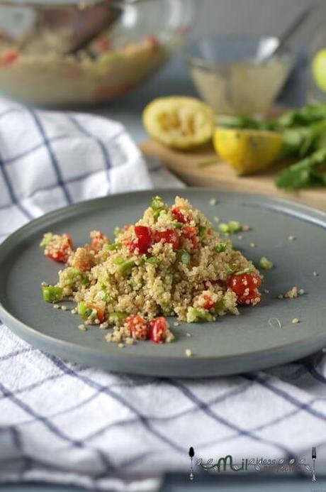 preparación fácil de ensalada de quinoa deliciosa receta de ensalada de quinoa