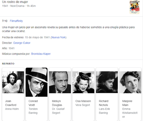 UN ROSTRO DE MUJER - George Cukor