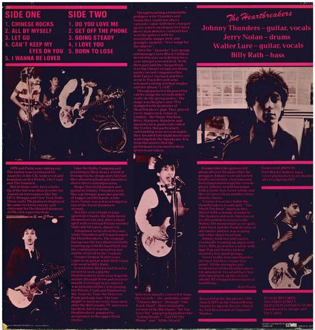 Johnny Thunders & the heartbreakers -Down To Kill (Live At The Speakeasy) Lp 1984