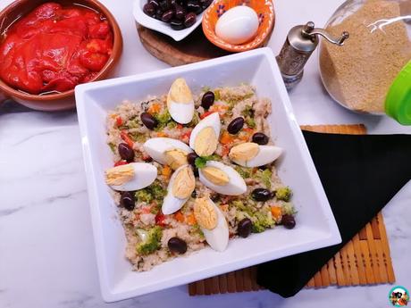 Cuscús integral con verduras