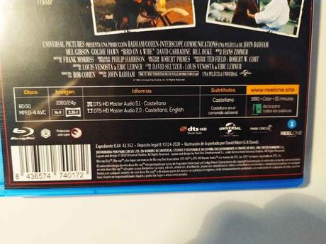 Análisis del bluray DOS PÁJAROS A TIRO Análisis del bluray DOS PÁJAROS A TIRO