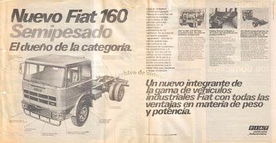 Fiat 160, camión semipesado importado en 1979 Fiat 160, camión semipesado importado en 1979