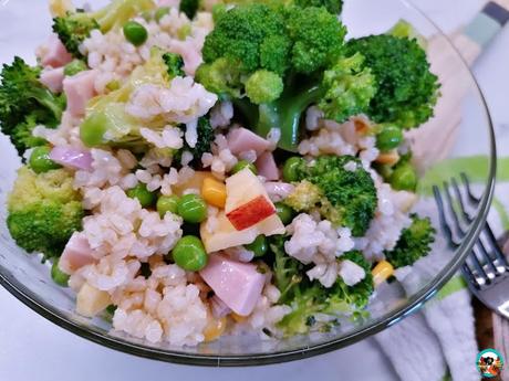 Ensalada de arroz con brócoli