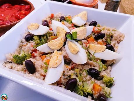 Ensalada de arroz con brócoli Ensalada de arroz con brócoli