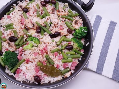 Ensalada de arroz con brócoli Ensalada de arroz con brócoli
