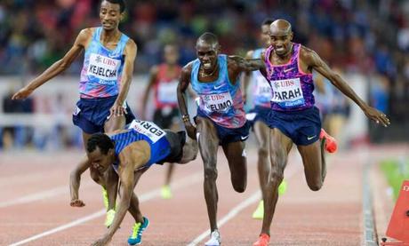 Mo Farah batio el record de la hora con 21330