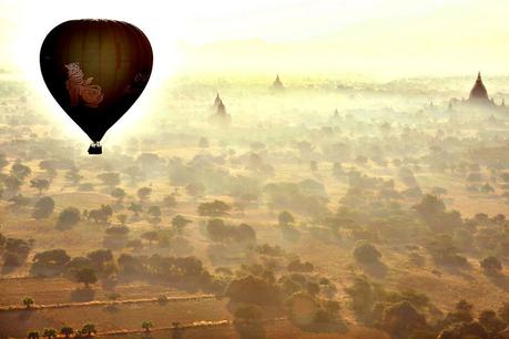 Myanmar, viaje en globo