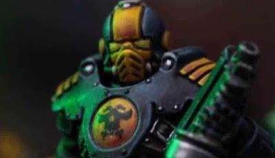 Regla de la casa para los cascos de los Enforcers de Necromunda