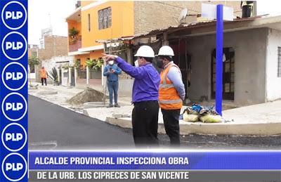 AVANZAN OBRAS DE MEJORAMIENTO  DE VÍAS EN SAN VICENTE…