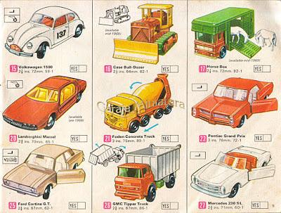 Catálogo Matchbox Series 1-75 del año 1969
